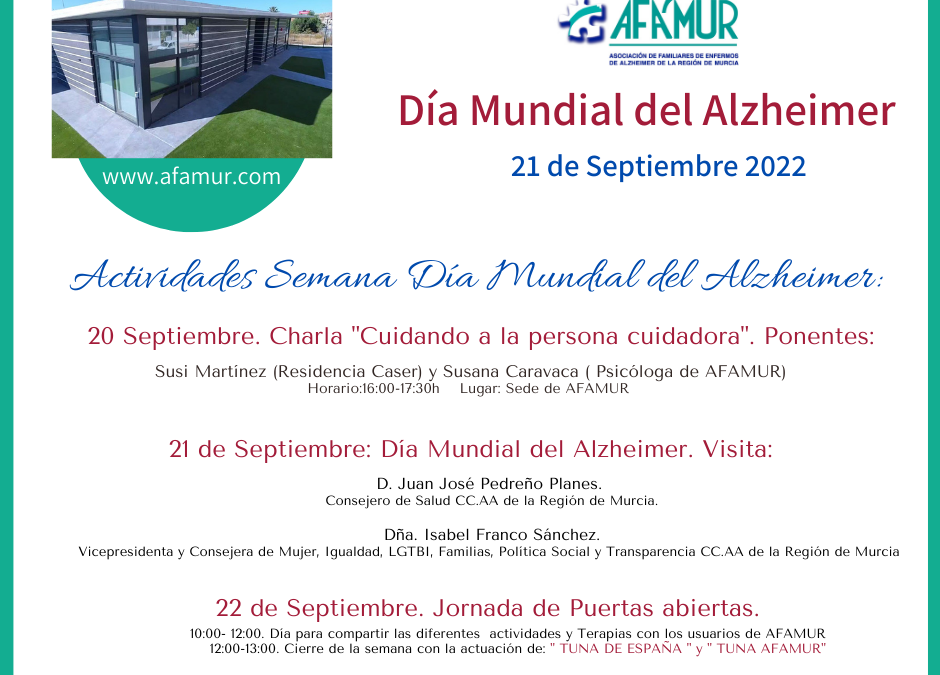 21 de Septiembre de 2022 – Día Mundial del Alzheimer